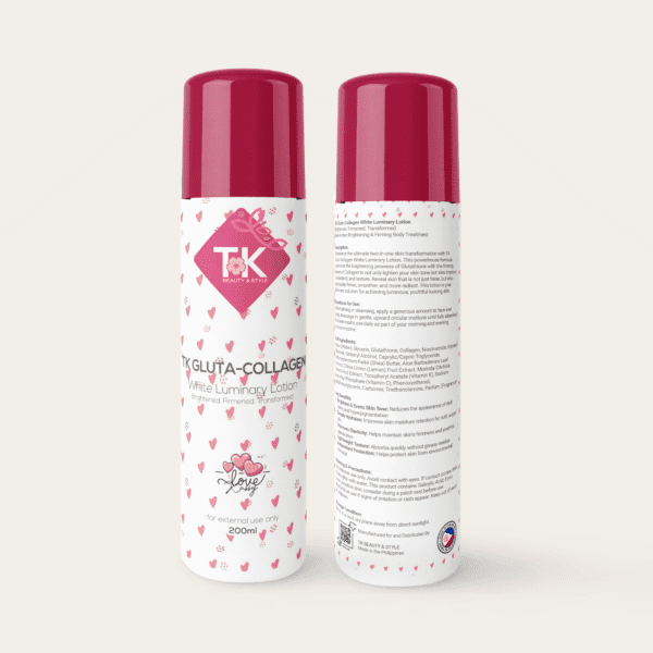 Tk Gluta Collagen White Luminary Lotion Mockup