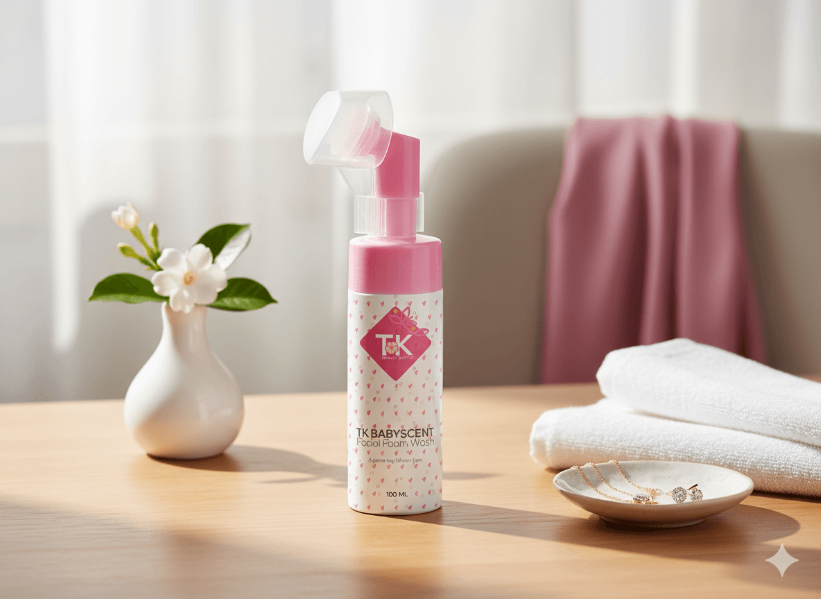 Tk Babyscent Facial Foam Wash Scene