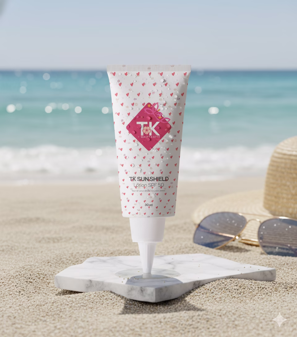 Tk Sun Screen Lotion Spf 50 Nozzle Tube Scene